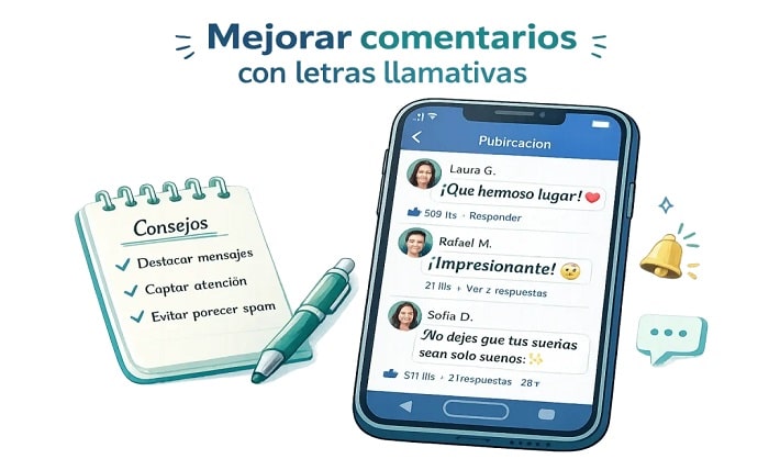 Letras para Facebook