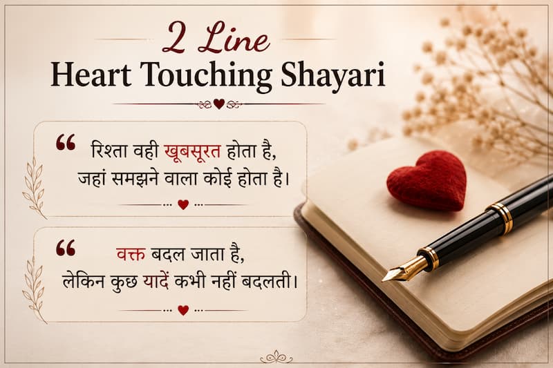 2 Line Heart Touching Shayari