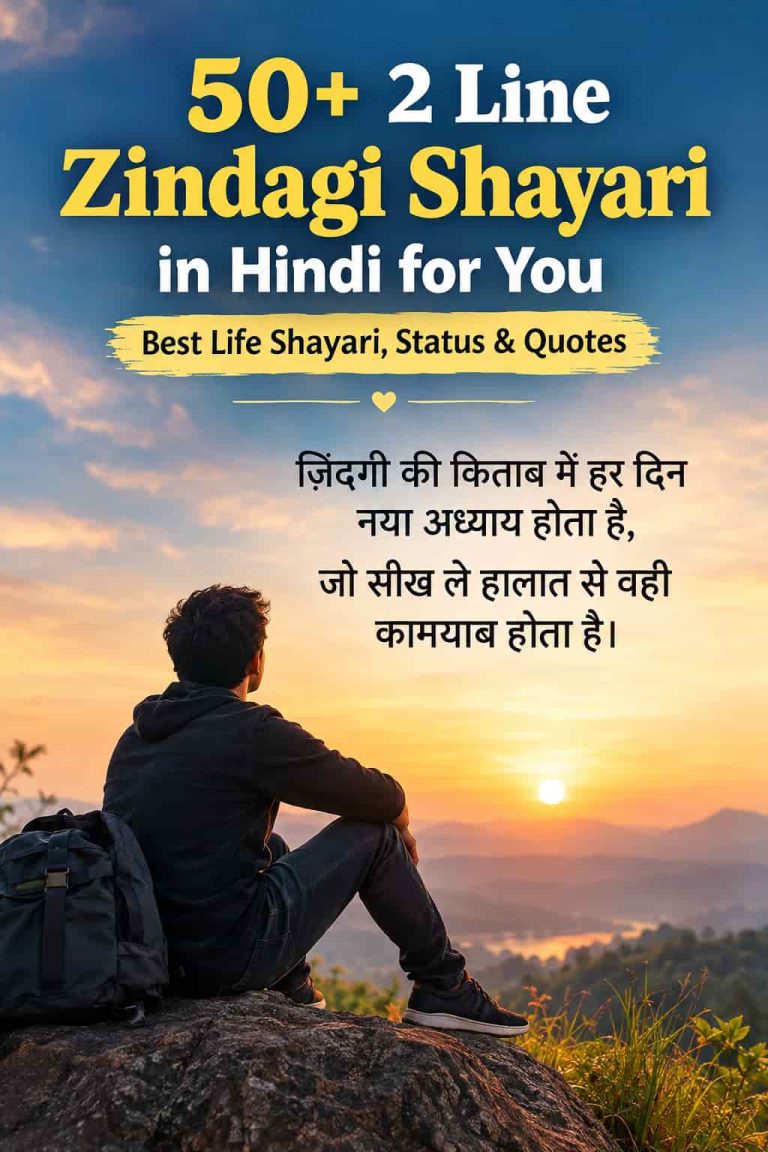 2 Line Zindagi Shayari in Hindi
