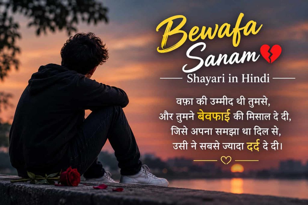 Bewafa Sanam Shayari in Hindi