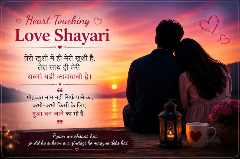Heart Touching Love Shayari in Hindi