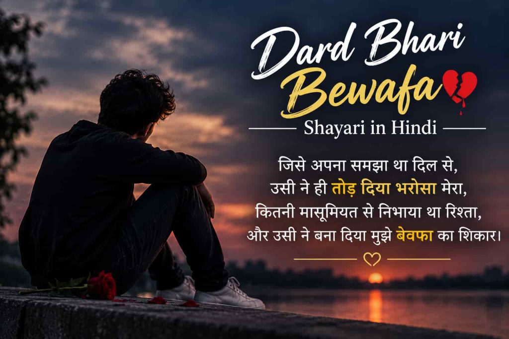 Sad Bewafa Shayari in Hindi