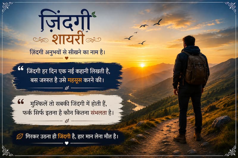 Zindagi Shayari in Hindi
